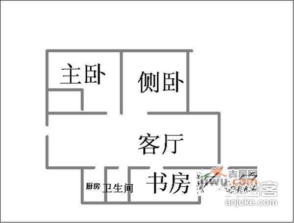 裕群公寓3室2厅2卫149㎡户型图