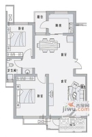 同心城2室2厅1卫115㎡户型图