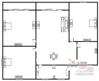 绿洲紫荆花园4室2厅2卫165㎡户型图