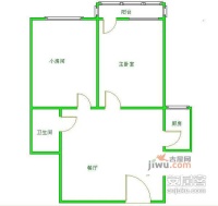 霍山大楼2室2厅1卫93㎡户型图