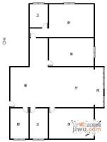 润欣公寓3室2厅2卫126㎡户型图