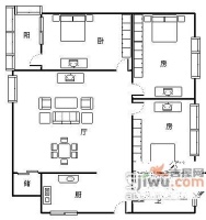 晨林花苑3室2厅2卫户型图