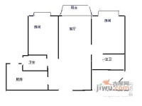 紫虹嘉苑2室2厅2卫127㎡户型图