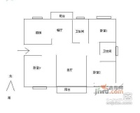 锦港新村3室2厅2卫104㎡户型图