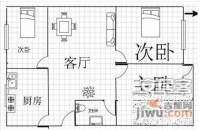 乐康苑3室2厅1卫127㎡户型图