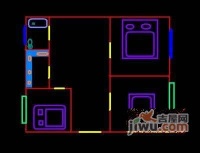 水闸小区3室1厅1卫80㎡户型图