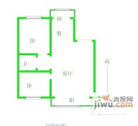 巨龙台湾城2室1厅1卫86㎡户型图