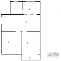 闸园新村西区2室1厅1卫80㎡户型图