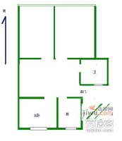 紫苑小区3室1厅1卫96㎡户型图