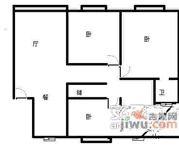 树园新苑3室2厅2卫254㎡户型图