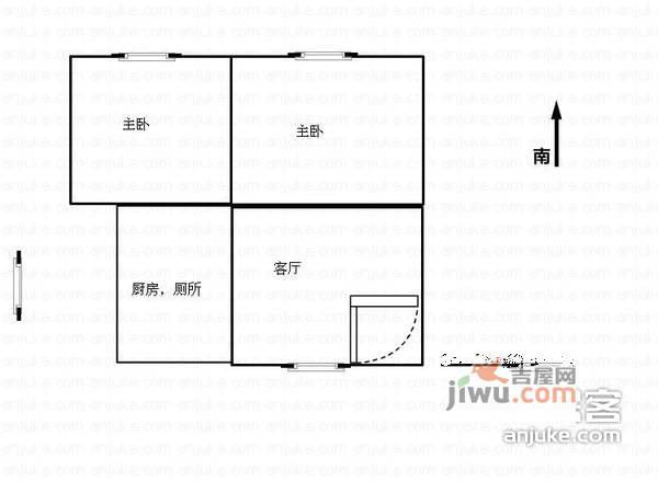 立新新村2室1厅1卫81㎡户型图