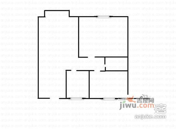 运河新村2室1厅1卫70㎡户型图