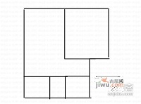 化工小区2室1厅1卫48㎡户型图