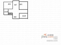 贝港花苑2室2厅2卫107㎡户型图