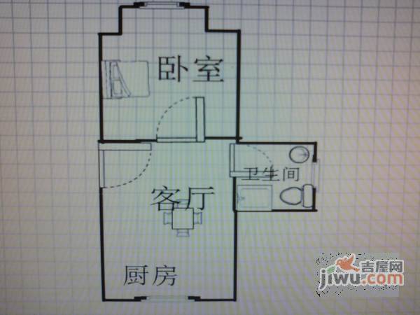 金水苑1室1厅1卫71㎡户型图