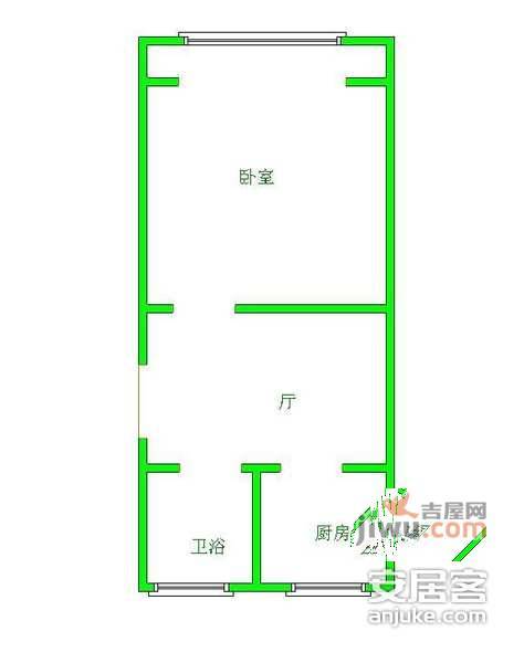 金淞家园1室1厅1卫户型图