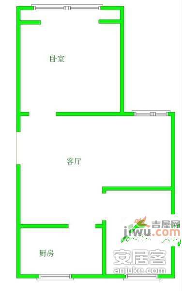 新泾家苑1室1厅1卫55㎡户型图