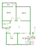 广友小区3室1厅1卫93㎡户型图