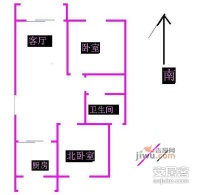 北顾小区2室1厅1卫户型图