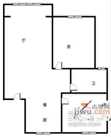 王金更住宅小区2室2厅1卫85㎡户型图