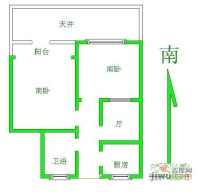 福泉苑2室1厅1卫81㎡户型图