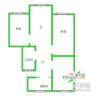 天申大楼3室2厅1卫116㎡户型图