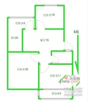 淞虹苑3室1厅1卫85㎡户型图