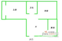 虹景小区2室1厅1卫56㎡户型图