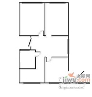 芙二小区3室1厅1卫68㎡户型图