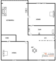 安基大楼2室2厅1卫110㎡户型图