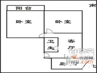 双流小区2室1厅1卫户型图
