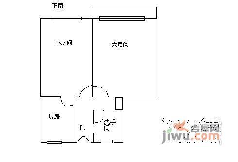 天原二村2室1厅1卫户型图