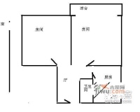 锦屏小区2室1厅1卫53㎡户型图