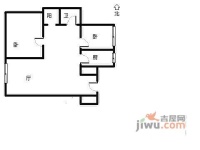 芳秀公寓2室2厅1卫96㎡户型图