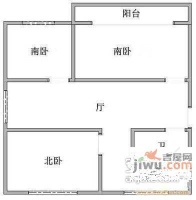 芳秀公寓3室1厅1卫户型图