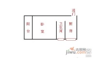 科宁小区1室0厅1卫41㎡户型图