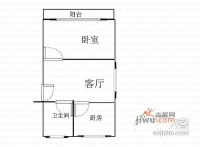 科宁小区1室1厅1卫53㎡户型图