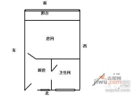 新华路公房1室0厅1卫32㎡户型图