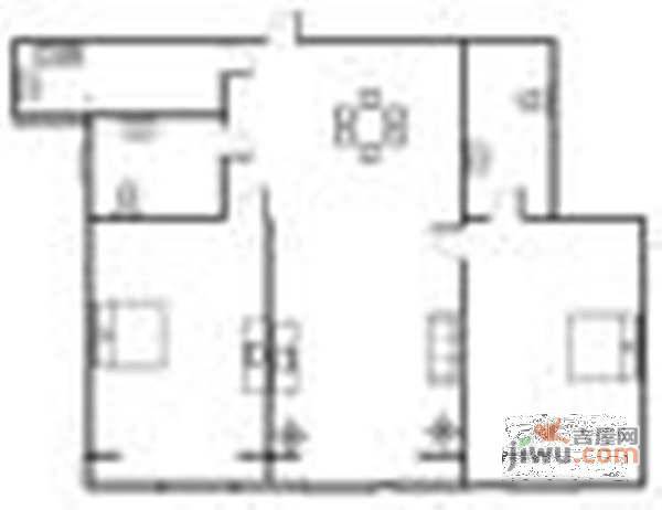 新华路公房3室1厅1卫70㎡户型图