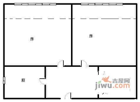 安顺路180弄小区2室1厅1卫57㎡户型图