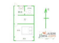 安顺路180弄小区1室1厅1卫36㎡户型图