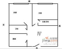 法华门大厦2室2厅2卫155㎡户型图