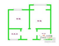 中银大楼2室1厅1卫91㎡户型图