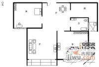 太子公寓2室2厅2卫87㎡户型图