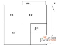 恒力公寓2室2厅2卫99㎡户型图