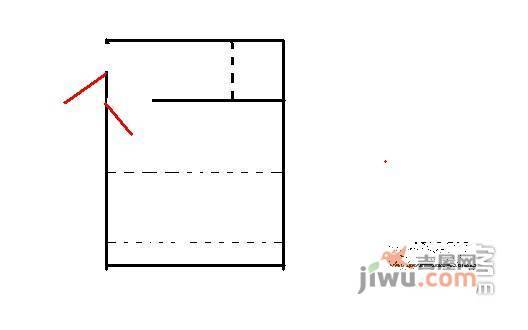 西镇小区1室1厅1卫38㎡户型图