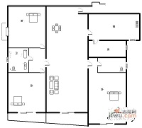 凯旋都市花园4室2厅2卫180㎡户型图