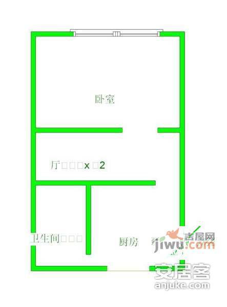 申亚瑞庭1室1厅1卫40㎡户型图