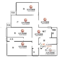王子公寓4室2厅3卫192㎡户型图