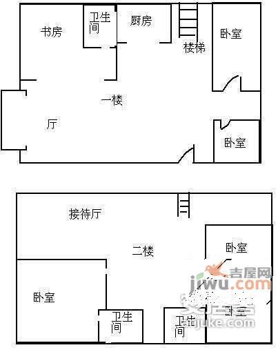 龙柏花苑5室3厅3卫286㎡户型图